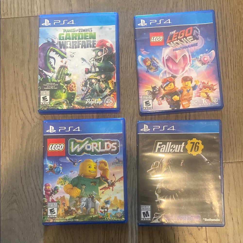 Sony PS4 Video Game Collection Blue Cases